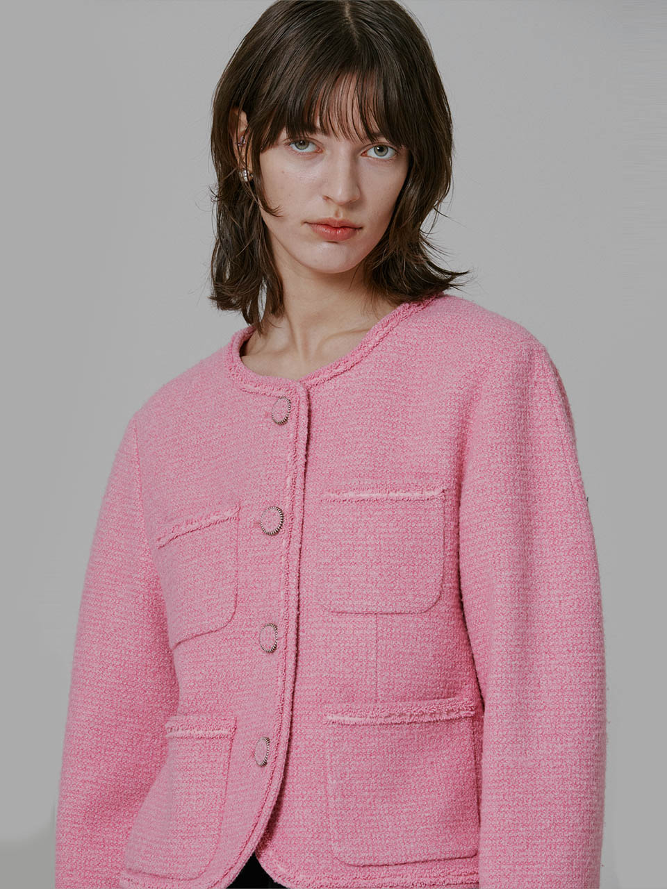 Maremma Tweed Jacket_Pink