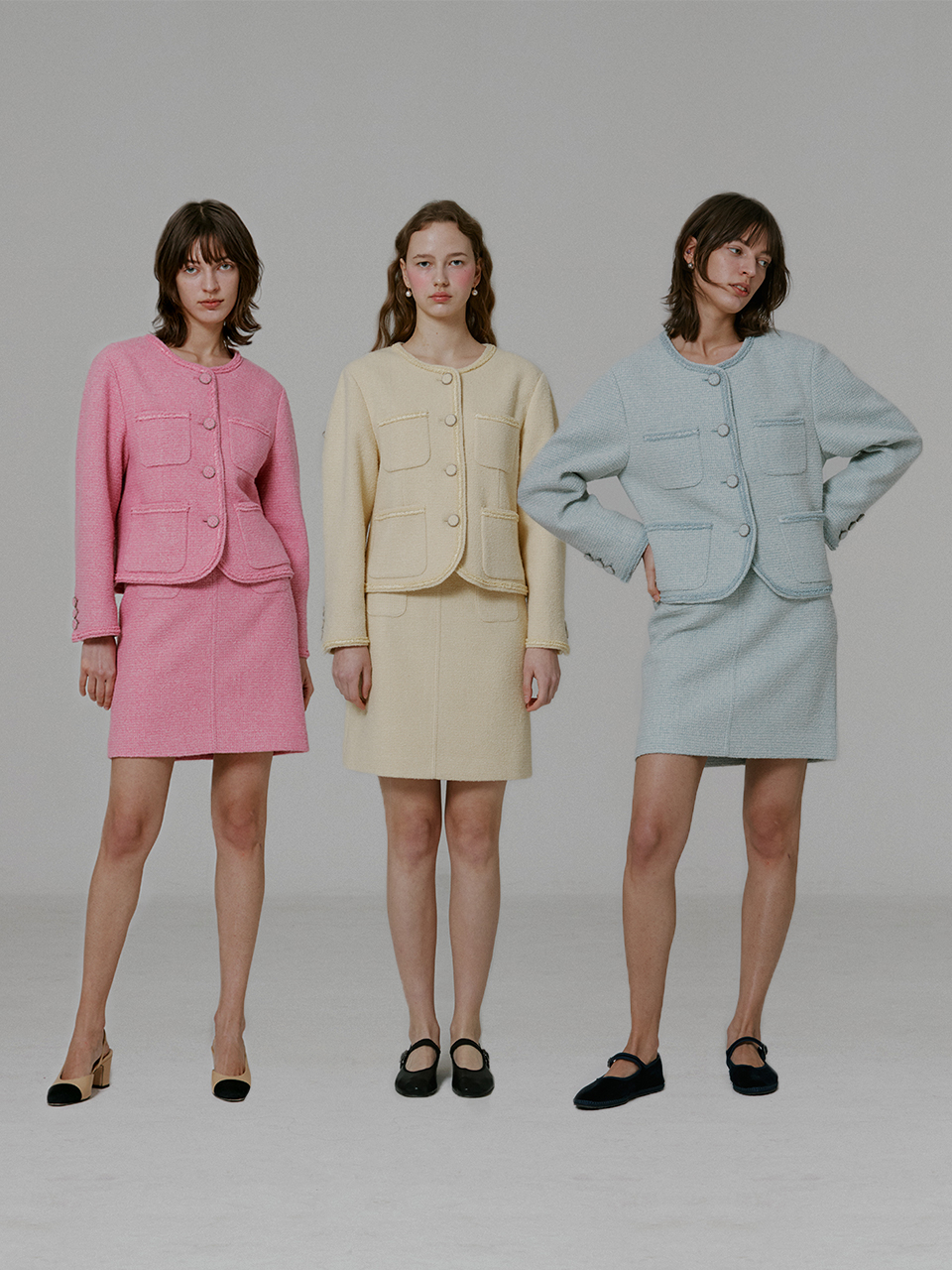 [SET]Maremma Tweed Jacket+Maremma Tweed Skirt