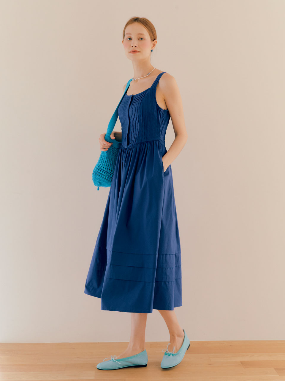 [7/1 순차배송]Caroline Sleeveless Dress_Blue VC2236OP029M