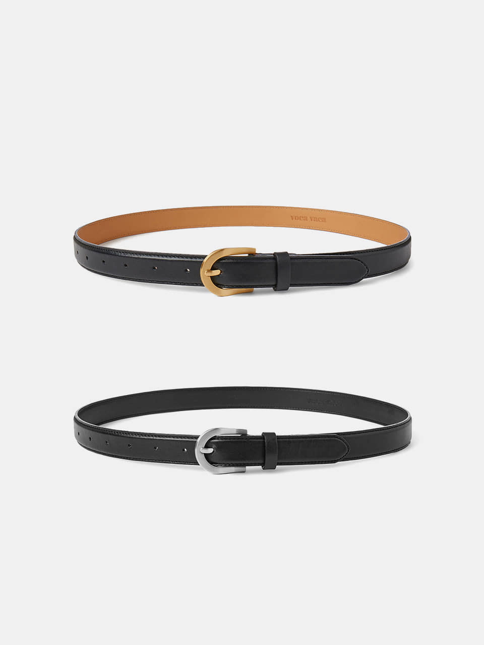 Classic Italy Leather Bold Belt_2color VC2299BT002M