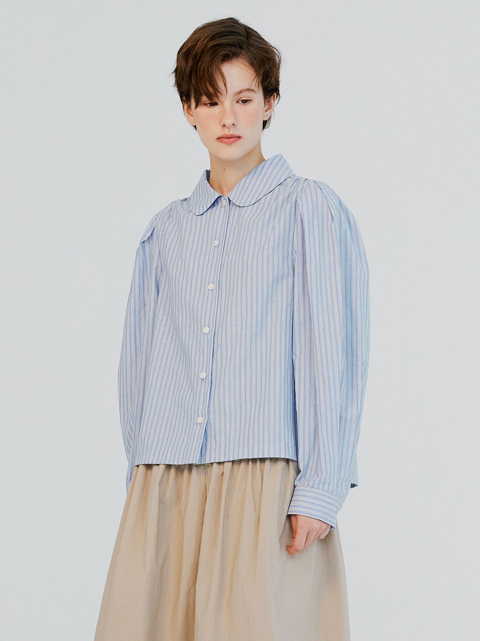 [10/3 순차배송]Raina Stripe Shirt VC2278BL008M