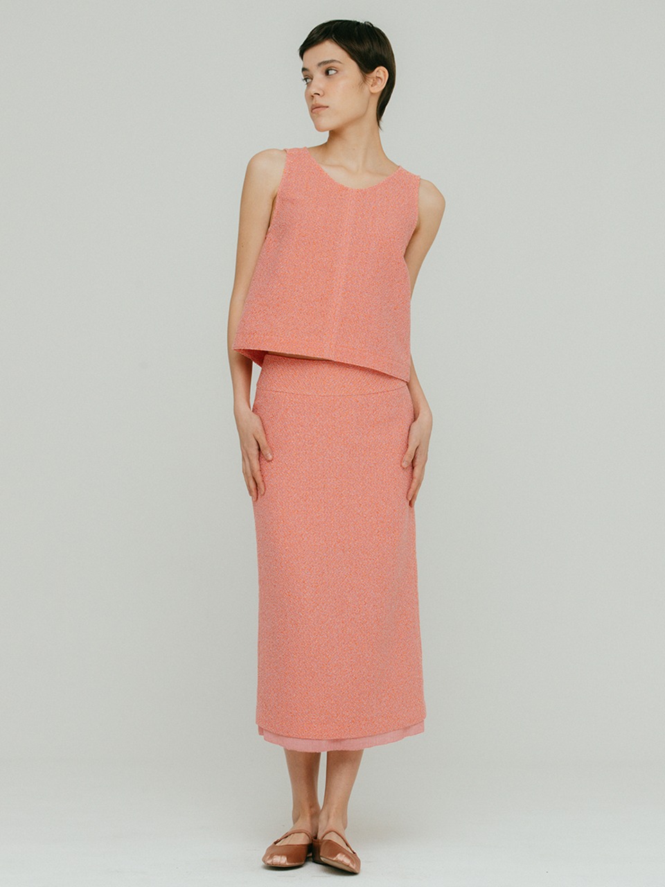 [소소 PICK] Della Spangle Tweed Skirt VC2333SK001M