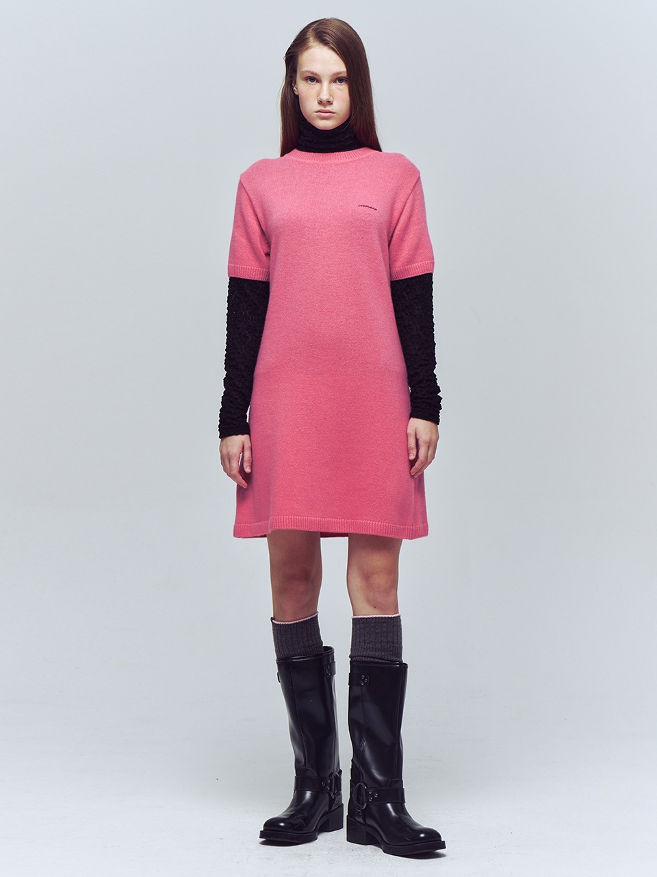 Basic Cashmere Knit Mini Dress VC2378KO001M